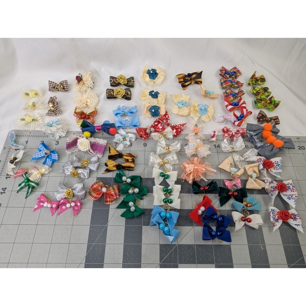 Homemade Bows Ribbons Child Size Lot